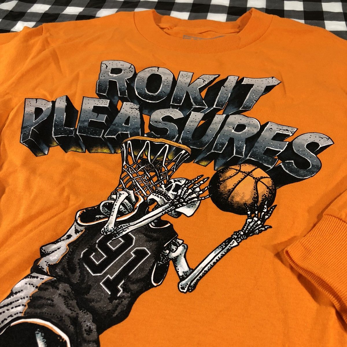 Pleasures Pleasures Now Rokit Basketball Skeleton L/S Tee Orange Size US S / EU 44-46 / 1 - 2 Thumbnail