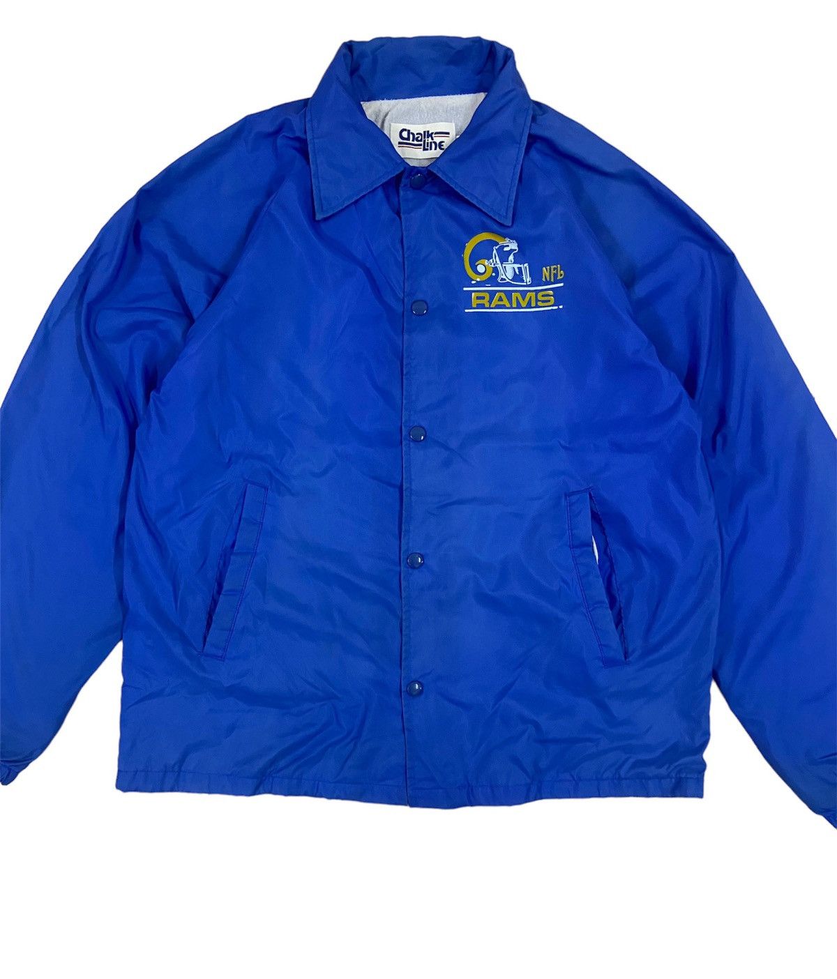 Chalk Line × NFL × Vintage Vintage Los Angeles Rams NFL Coach Jacket American Football Size US M / EU 48-50 / 2 - 3 Thumbnail