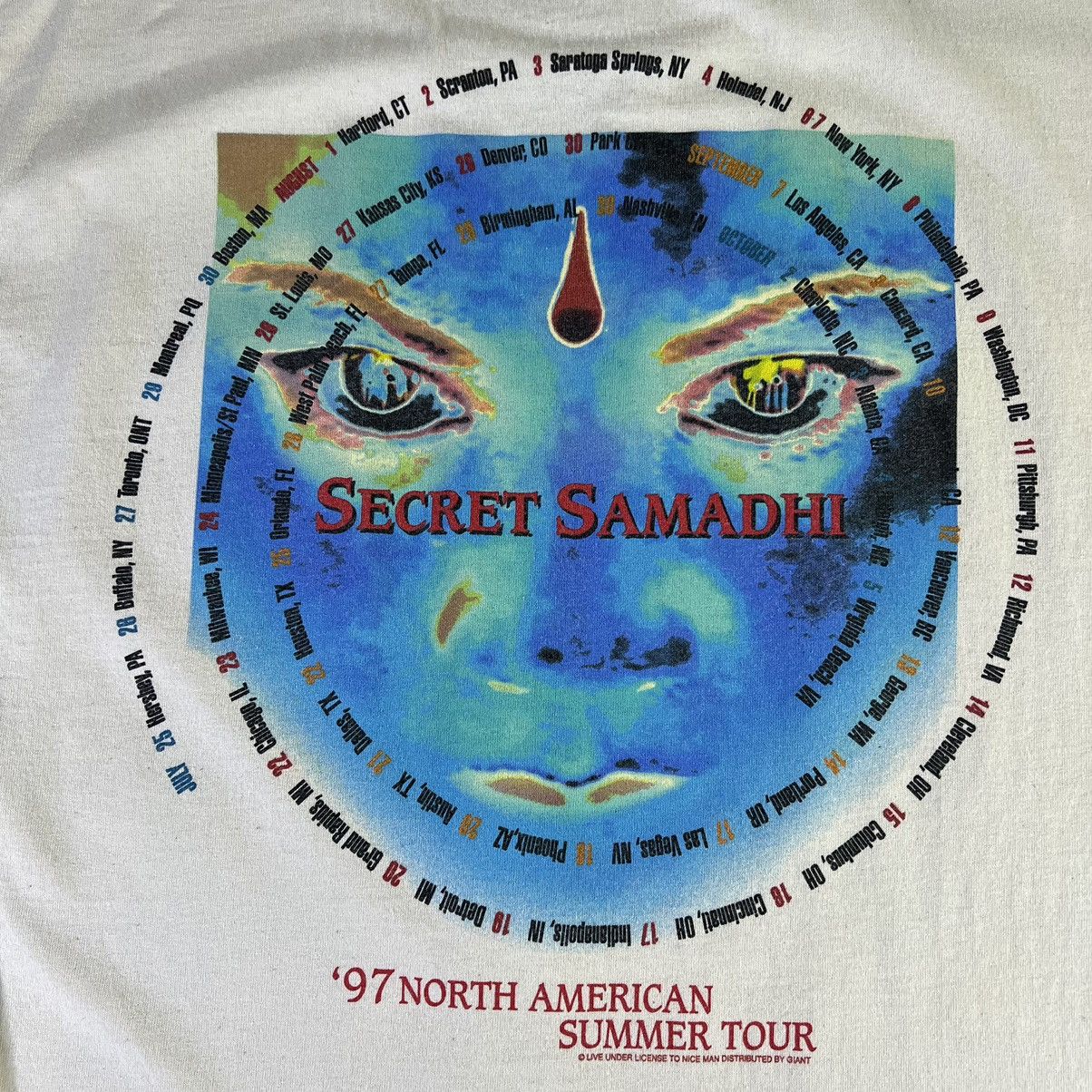 Band Tees Live Secret Samadhi 1997 Summer Tour Rock Band Vintage Tee Size US XL / EU 56 / 4 - 6 Thumbnail