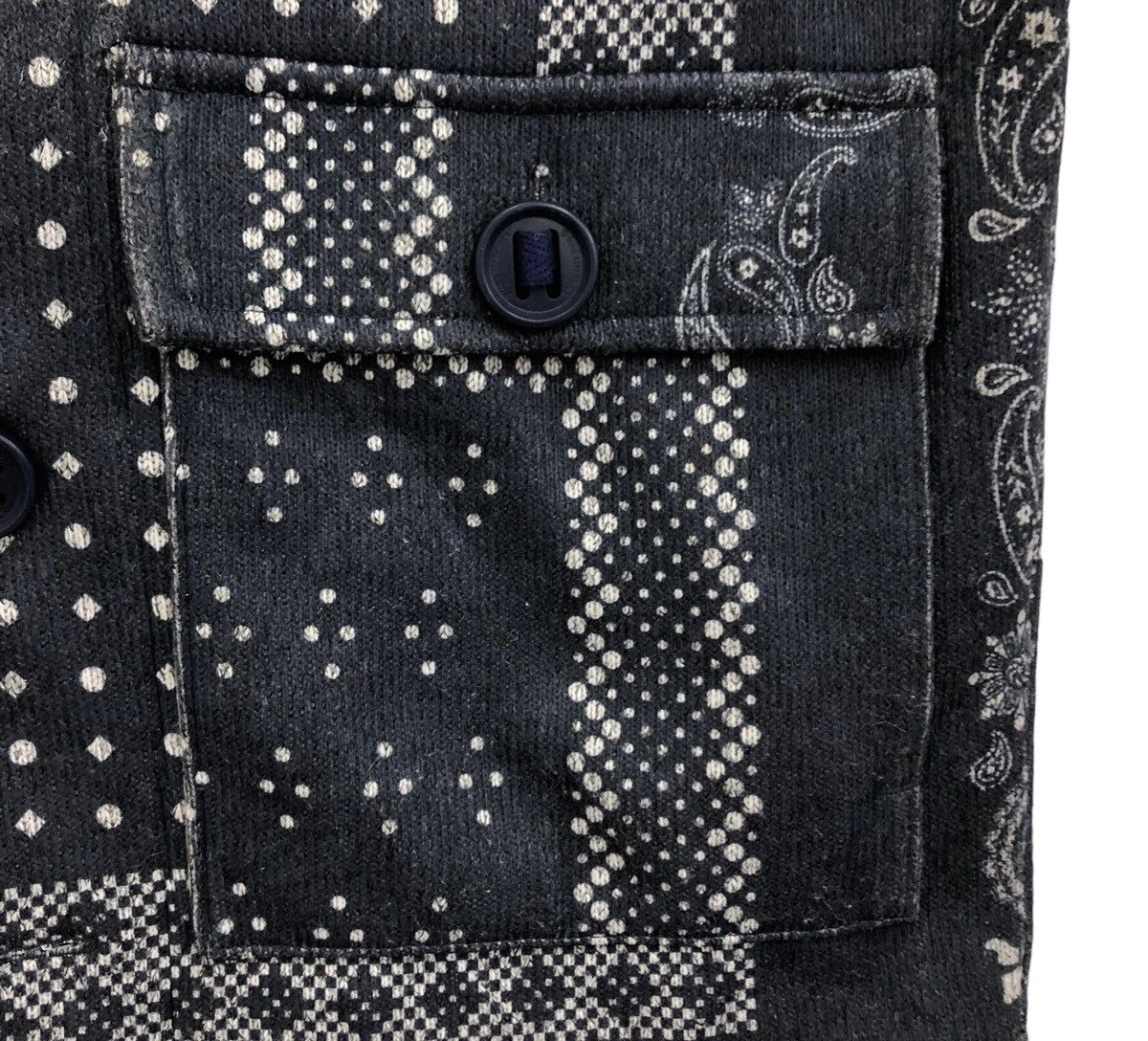 Beams Plus B:MING by BEAMS Navy Bandana Patchwork Chore Jacket Size US S / EU 44-46 / 1 - 5 Thumbnail