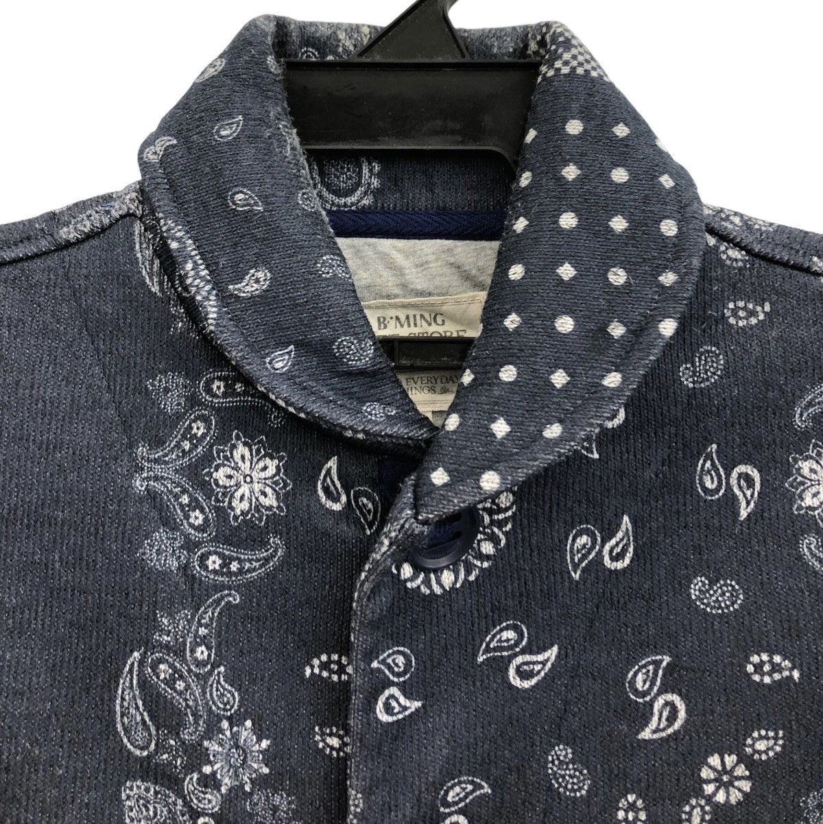 Beams Plus B:MING by BEAMS Navy Bandana Patchwork Chore Jacket Size US S / EU 44-46 / 1 - 3 Thumbnail