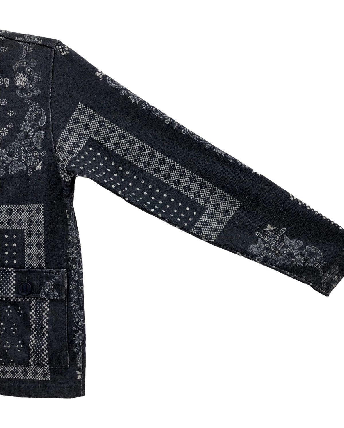 Beams Plus B:MING by BEAMS Navy Bandana Patchwork Chore Jacket Size US S / EU 44-46 / 1 - 4 Thumbnail