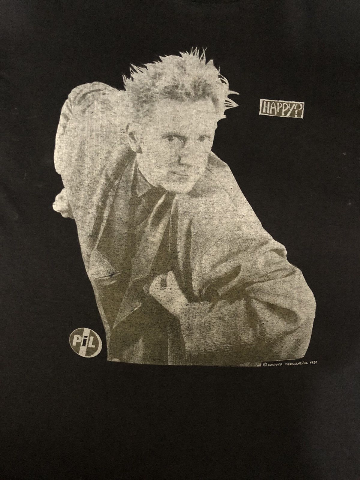 Band Tees × Vintage Vintage PIL 1987 Public Image Ltd Happy? Tour Shirt Size US XL / EU 56 / 4 - 4 Thumbnail