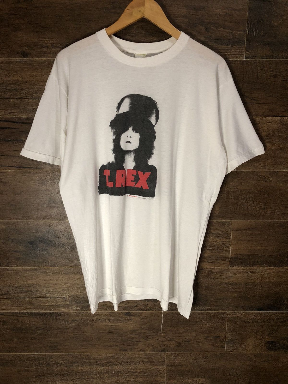 Band Tees × Vintage Marc Bolan Vintage T Rex The Slider Mid 80s Marc On Wax Ltd Size US XL / EU 56 / 4 - 2 Thumbnail