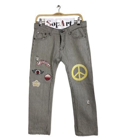 Japanese Brand × Vintage Vintage Japanese Brand Distressed Design Patches Style Size US 31 - 1 Thumbnail