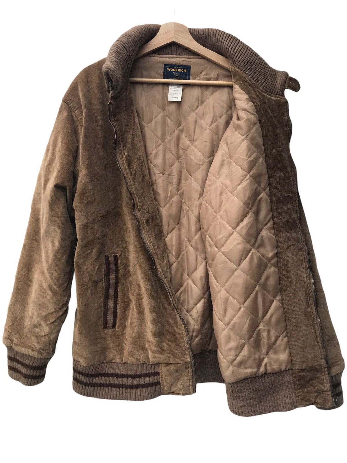 Vintage × Woolrich Woolen Mills Vintage Woolrich Corduroy Blouson Batting Rib Jacket Size US XL / EU 56 / 4 - 2 Thumbnail