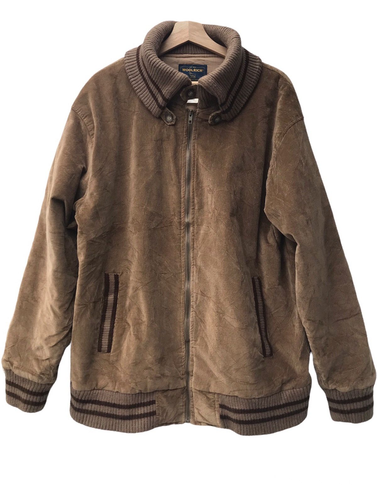 Vintage × Woolrich Woolen Mills Vintage Woolrich Corduroy Blouson Batting Rib Jacket Size US XL / EU 56 / 4 - 1 Thumbnail
