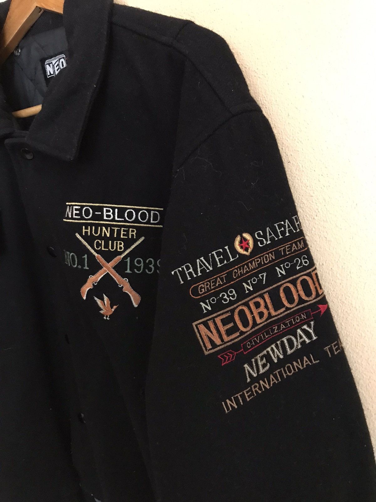 Japanese Brand Neo Blood Hunter Club wool jacket Size US L / EU 52-54 / 3 - 5 Thumbnail