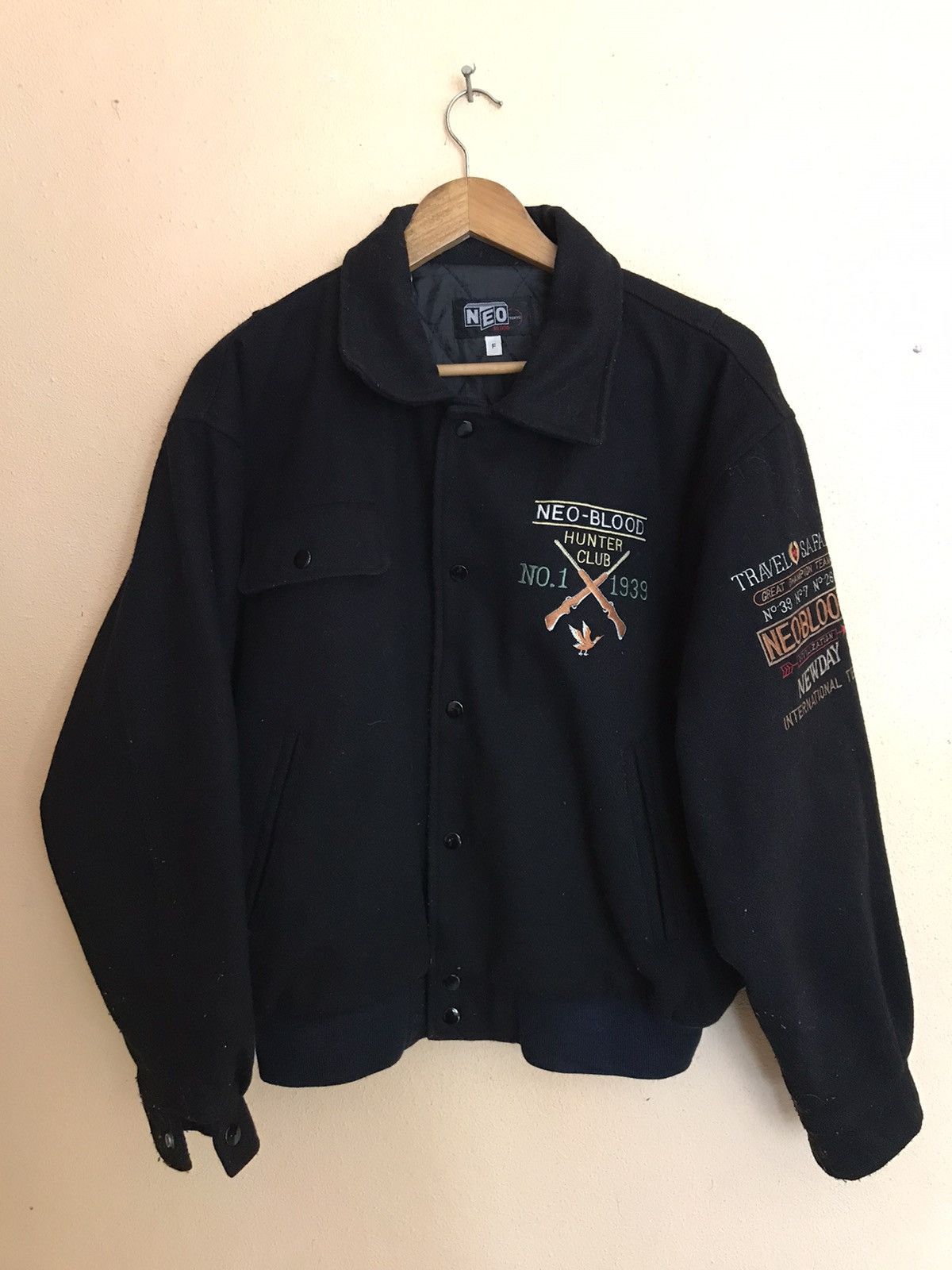 Japanese Brand Neo Blood Hunter Club wool jacket Size US L / EU 52-54 / 3 - 1 Thumbnail