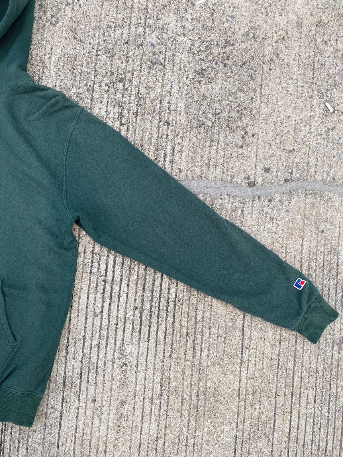 Russell Athletic × Vintage Faded Russell Athletic Hoodie Blank Green Size US M / EU 48-50 / 2 - 6 Thumbnail
