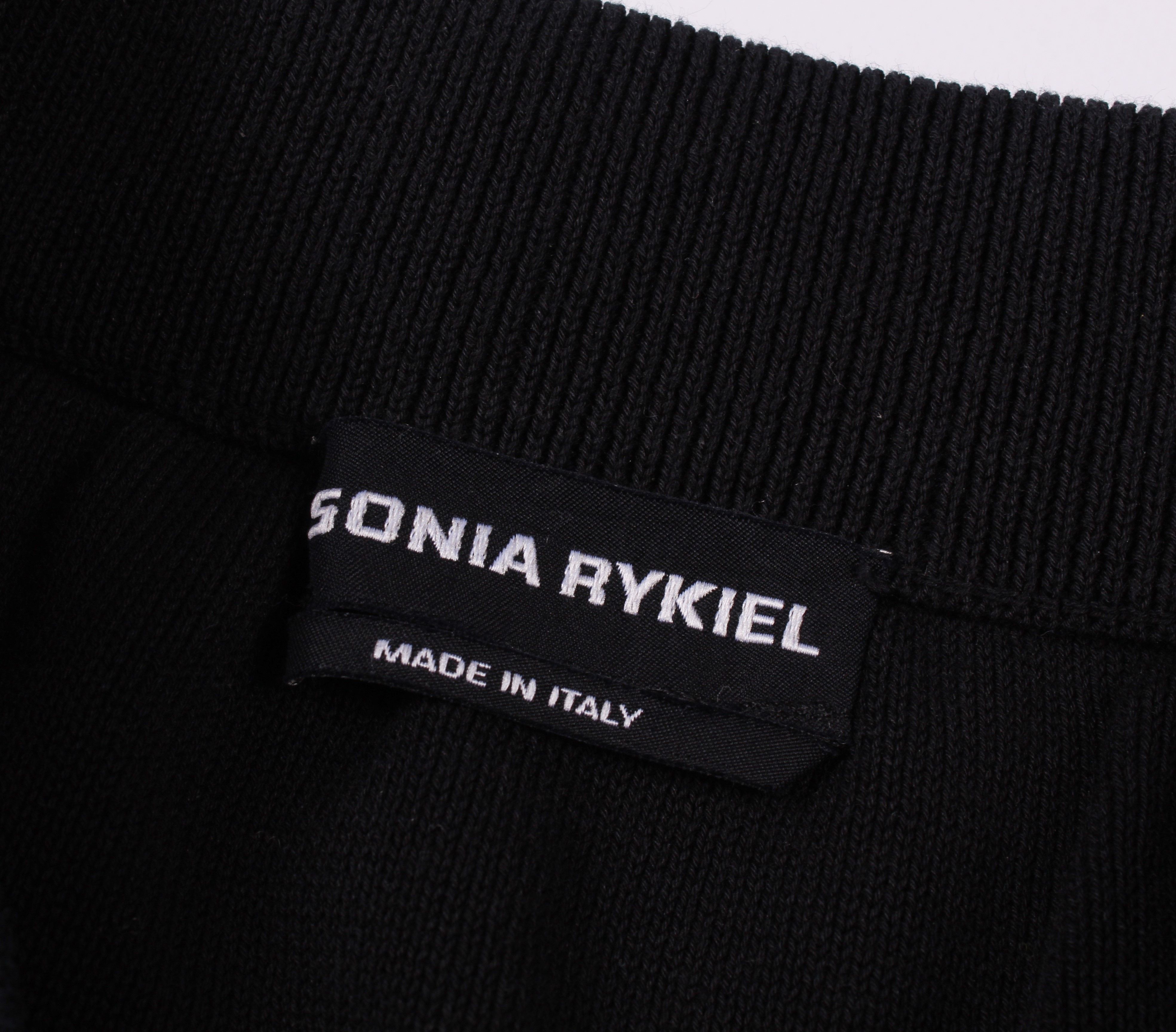 Sonia Rykiel Sonia Rykiel Black Midi Pencil Skirt Size 24" / US 00 / IT 34 - 6 Thumbnail