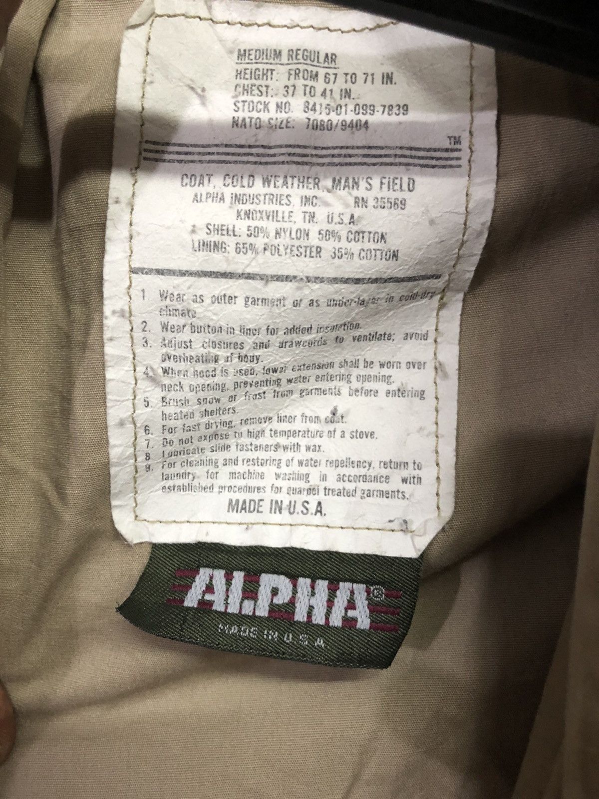 Alpha Industries × Avirex × Vintage VINTAGE ALPHA INDUSTRIES PARKA JACKET OFFICAIAL Size US L / EU 52-54 / 3 - 5 Thumbnail