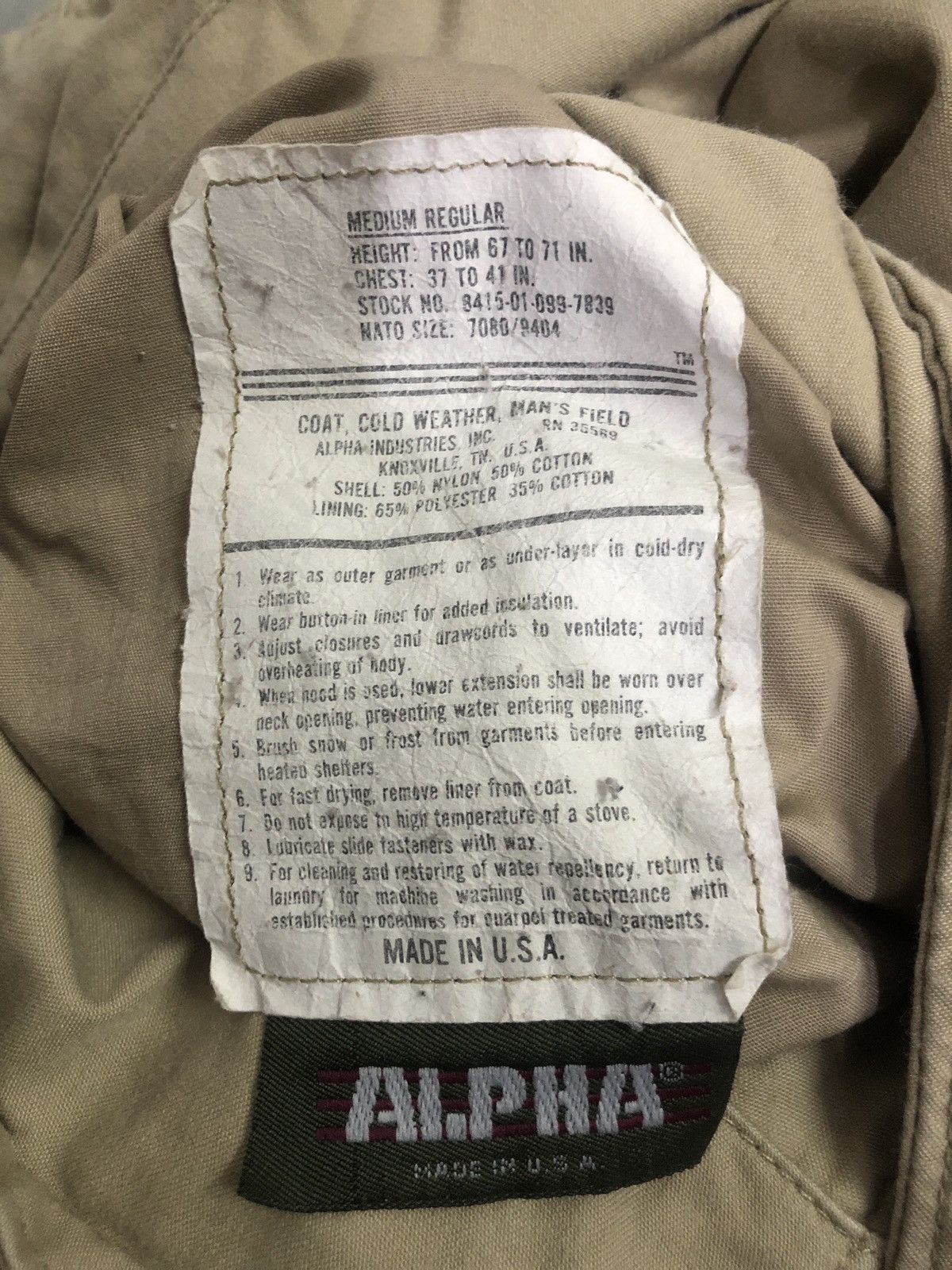Alpha Industries × Avirex × Vintage VINTAGE ALPHA INDUSTRIES PARKA JACKET OFFICAIAL Size US L / EU 52-54 / 3 - 9 Thumbnail