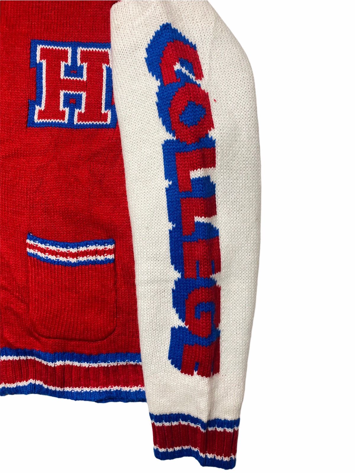 Japanese Brand 2000s Studio Seven - Honest College Chunky Knitted Jacket Size US XL / EU 56 / 4 - 4 Thumbnail