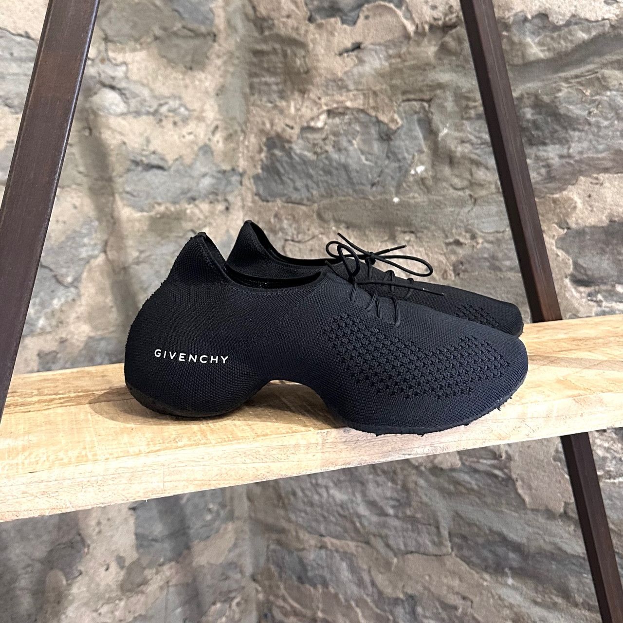 Givenchy Givenchy Black Logo TK-360 Mesh Sock Sneakers Size US 7 / IT 37 - 1 Thumbnail