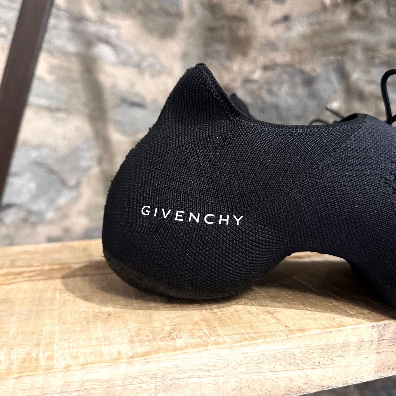 Givenchy Givenchy Black Logo TK-360 Mesh Sock Sneakers Size US 7 / IT 37 - 2 Thumbnail