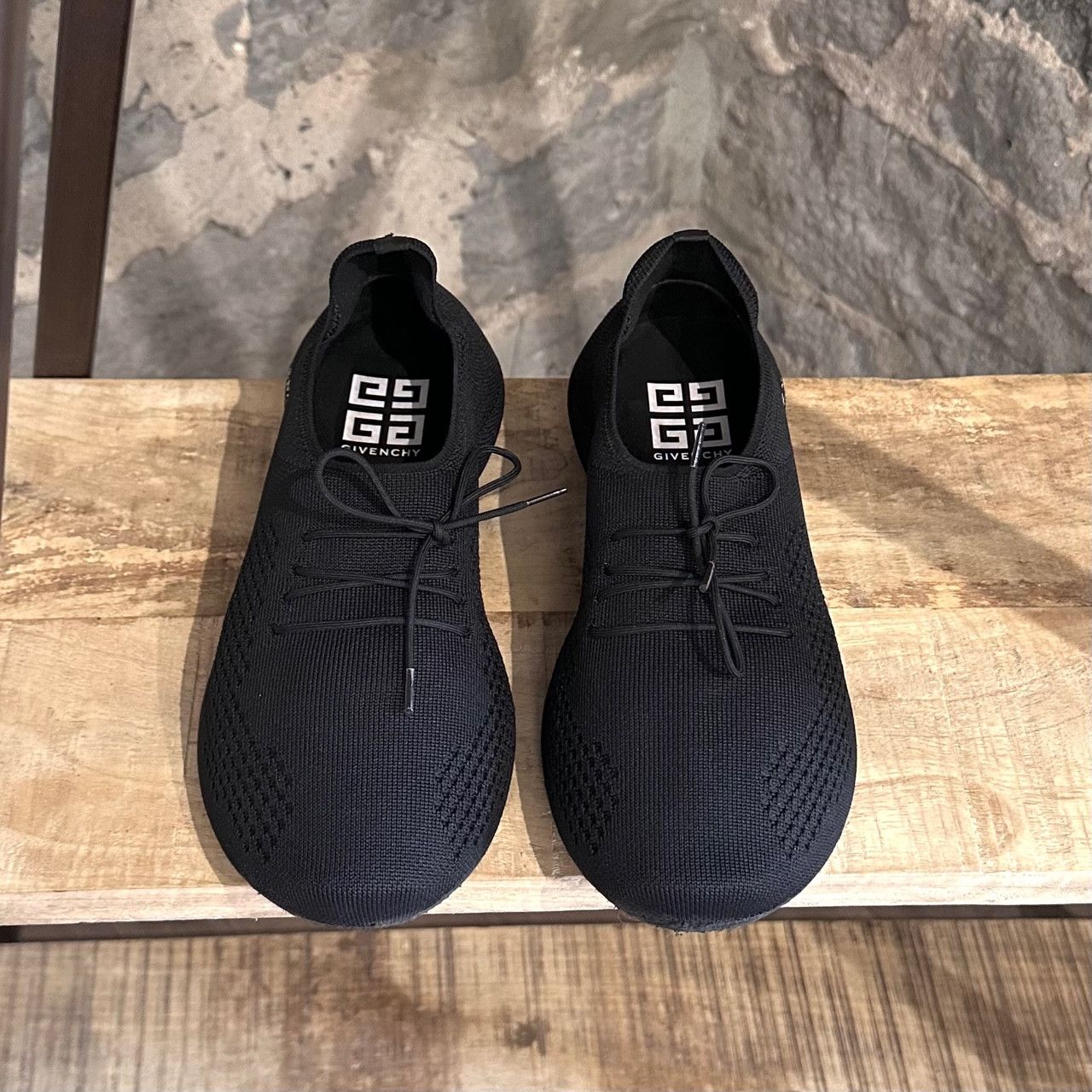 Givenchy Givenchy Black Logo TK-360 Mesh Sock Sneakers Size US 7 / IT 37 - 3 Thumbnail