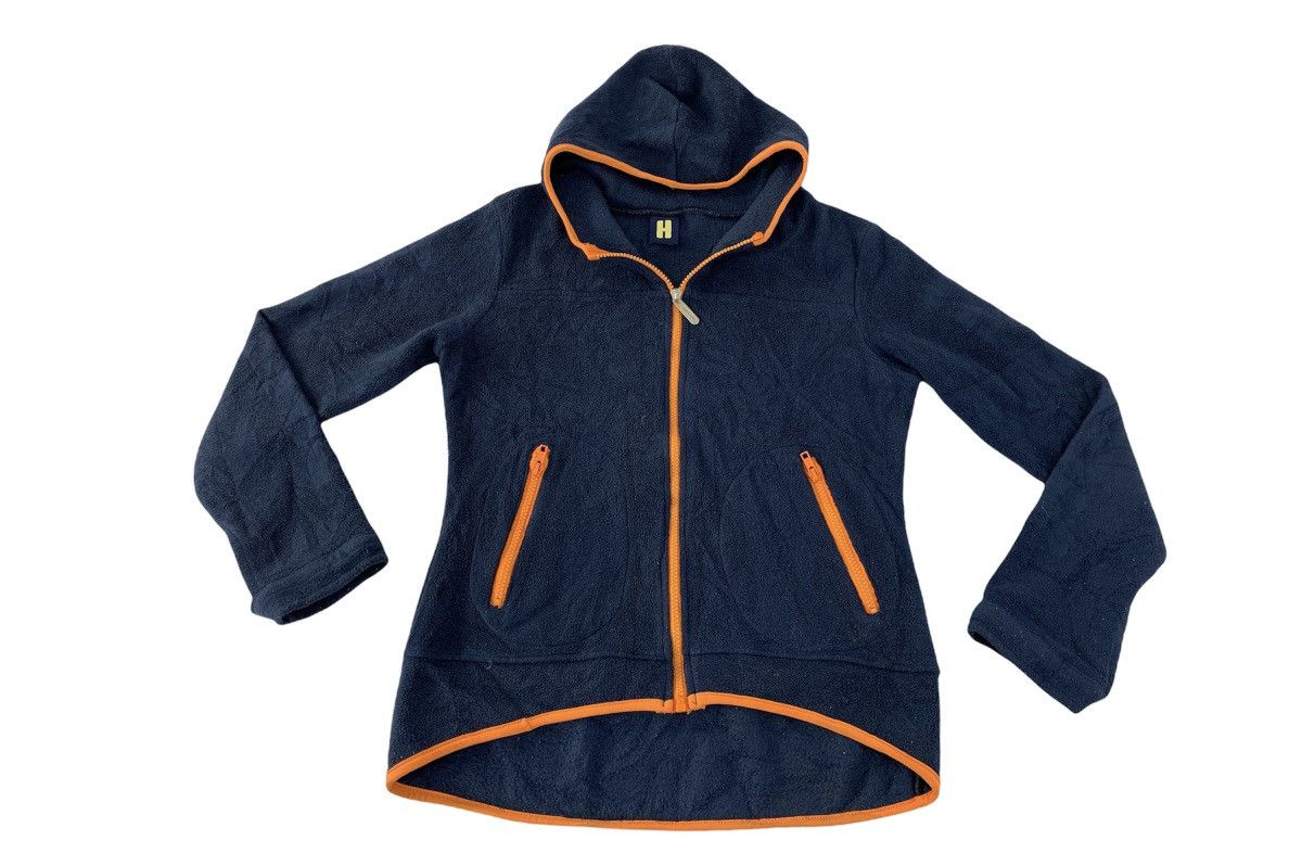 image of Hype x Hysteric Glamour Metal Fluffy Fleece Girl Logo Hoodies in Blueblack, Men's (Size Medium)