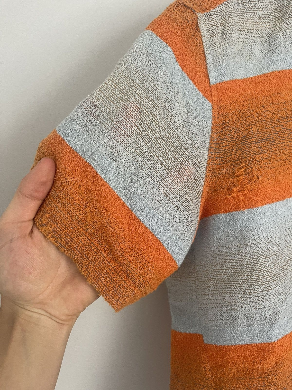 Raf Simons Raf Simons SS2015 Textured Striped Shirt Size US M / EU 48-50 / 2 - 3 Thumbnail