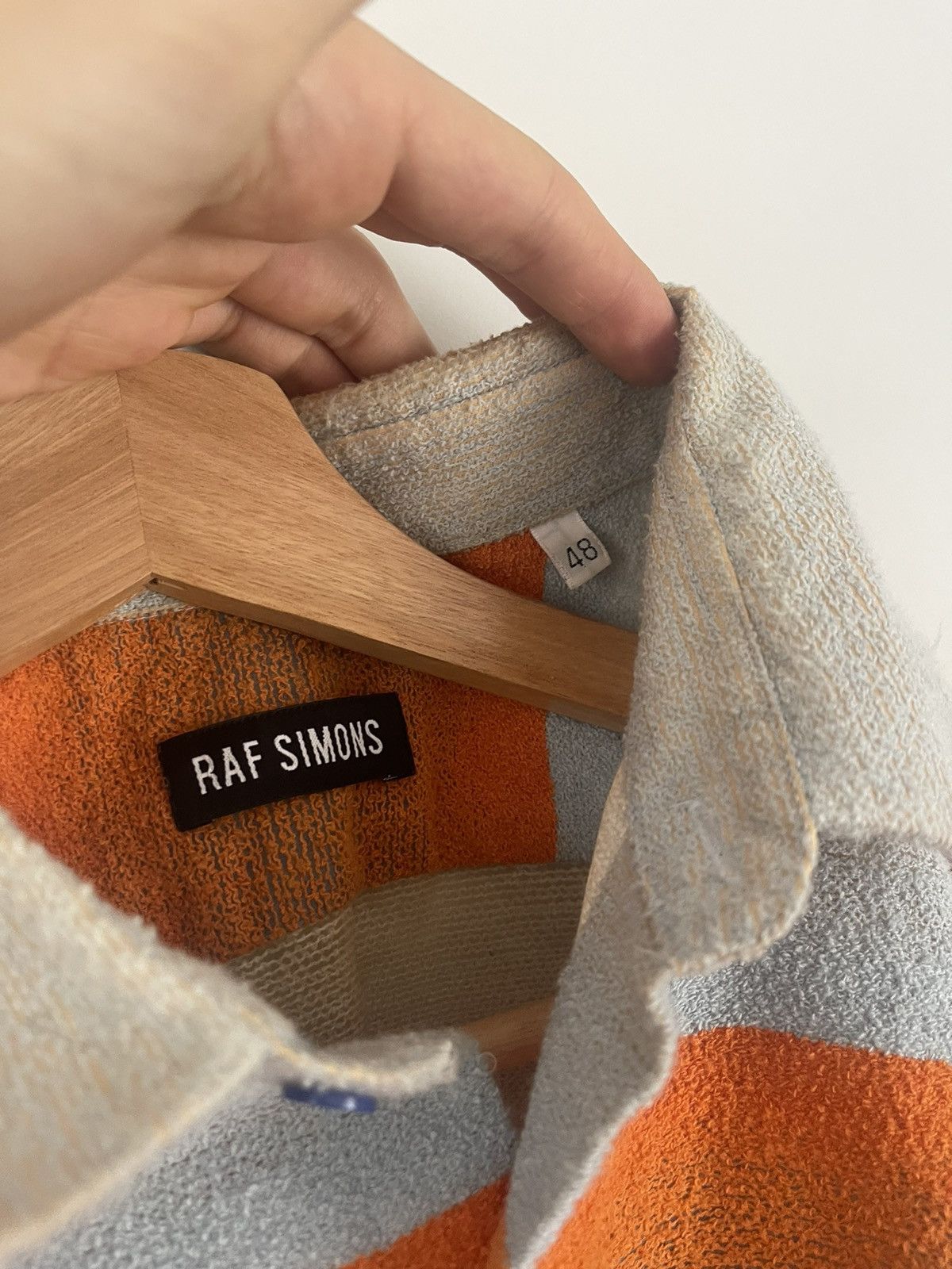 Raf Simons Raf Simons SS2015 Textured Striped Shirt Size US M / EU 48-50 / 2 - 4 Thumbnail