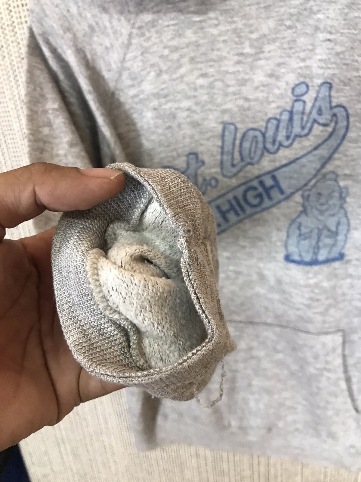 Champion × Vintage ‼️VINTAGE 80s CHAMPION ST.LOUIS U.HIGH HOODIE‼️ Size US M / EU 48-50 / 2 - 7 Thumbnail
