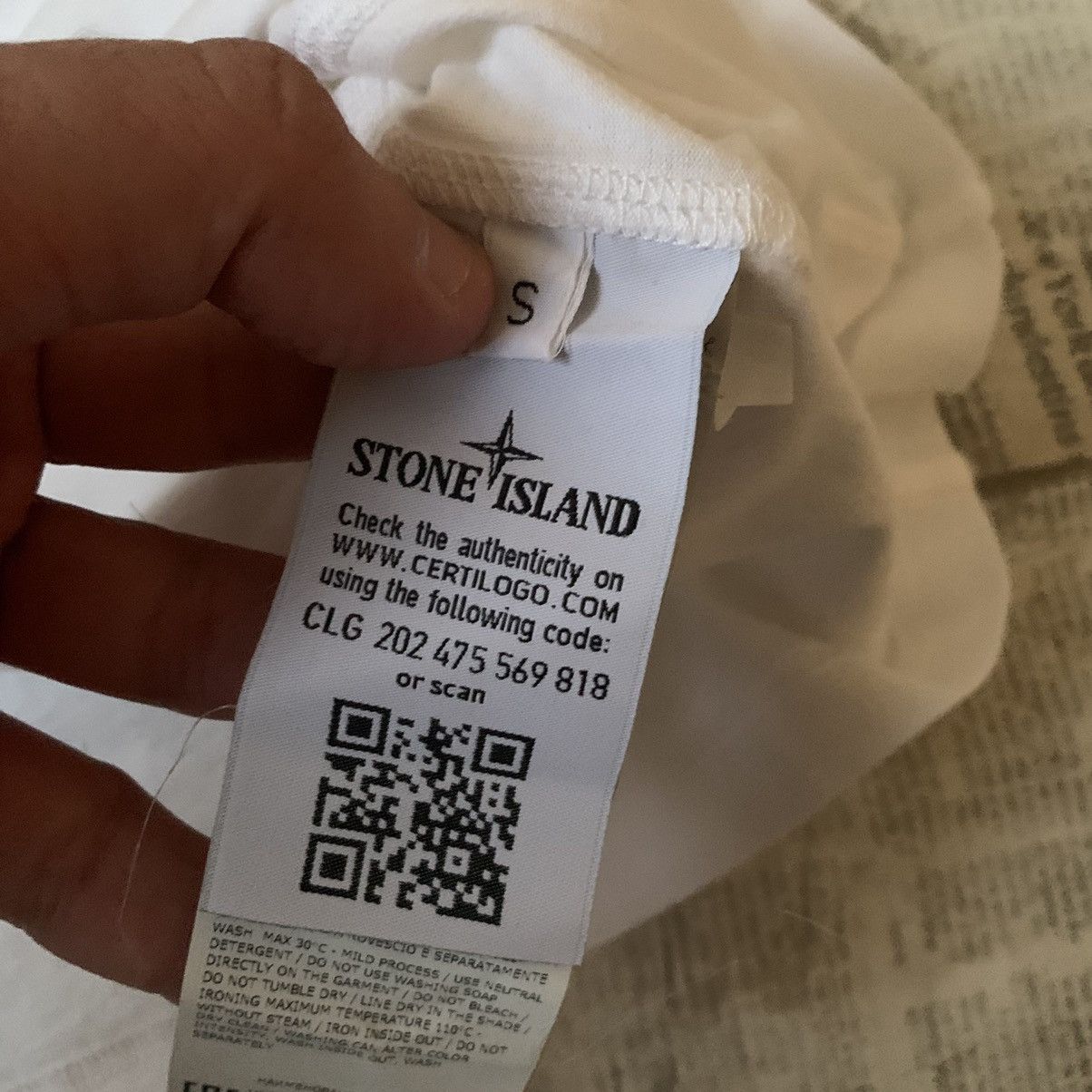 Stone Island Stone island big logo T-shirt Size US S / EU 44-46 / 1 - 4 Thumbnail