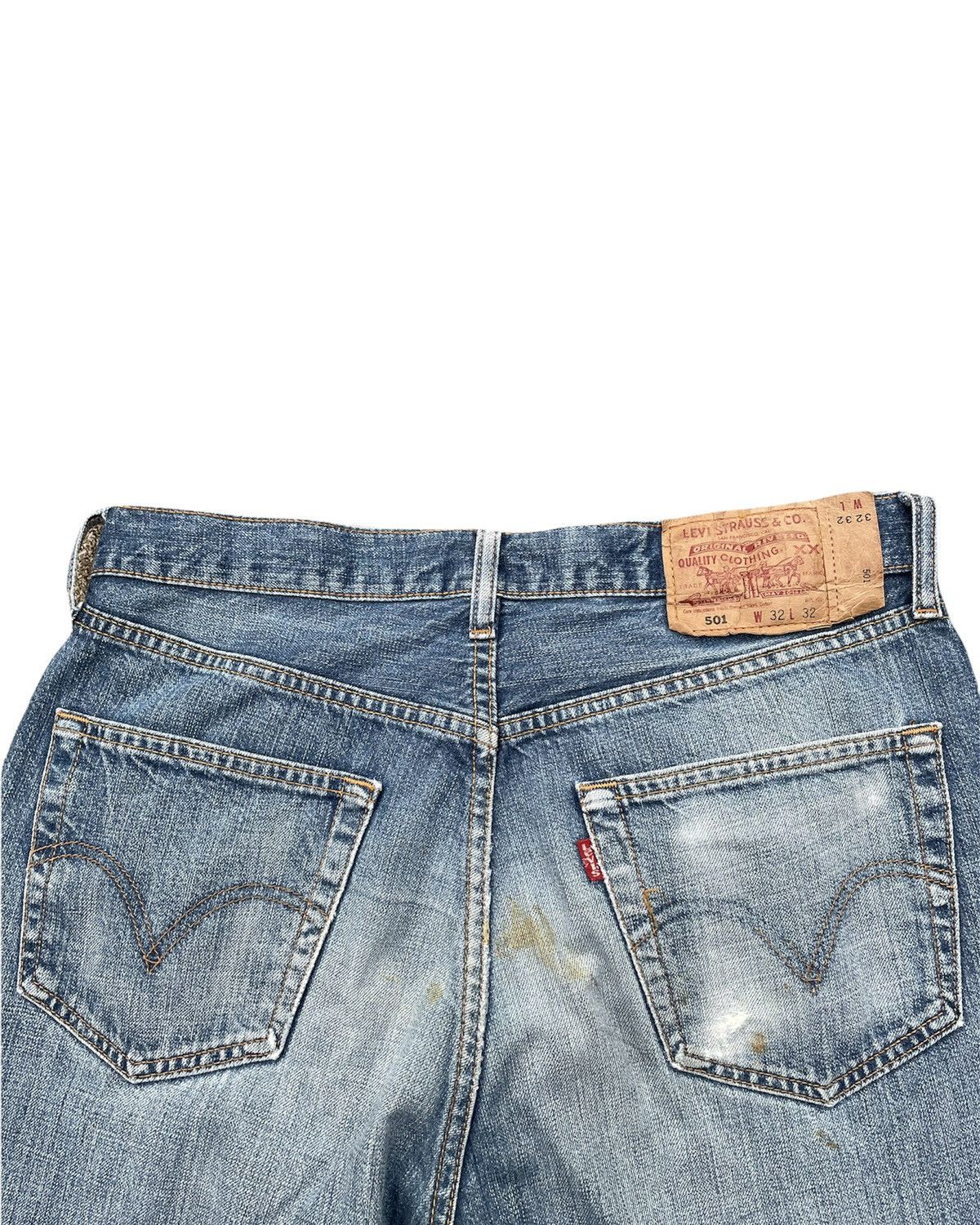 Levi's Vintage Levis 501 2004 Aging Faded Distresed Denim Size US 32 / EU 48 - 10 Thumbnail