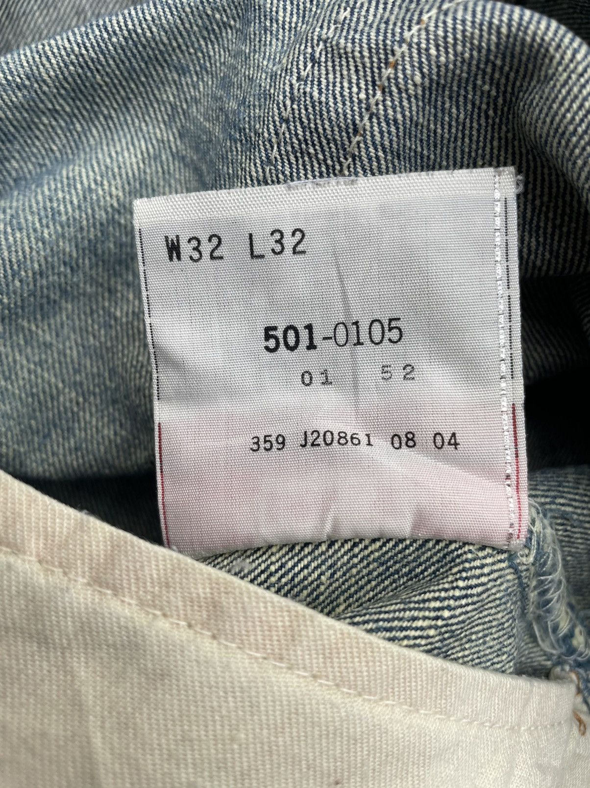 Levi's Vintage Levis 501 2004 Aging Faded Distresed Denim Size US 32 / EU 48 - 12 Thumbnail