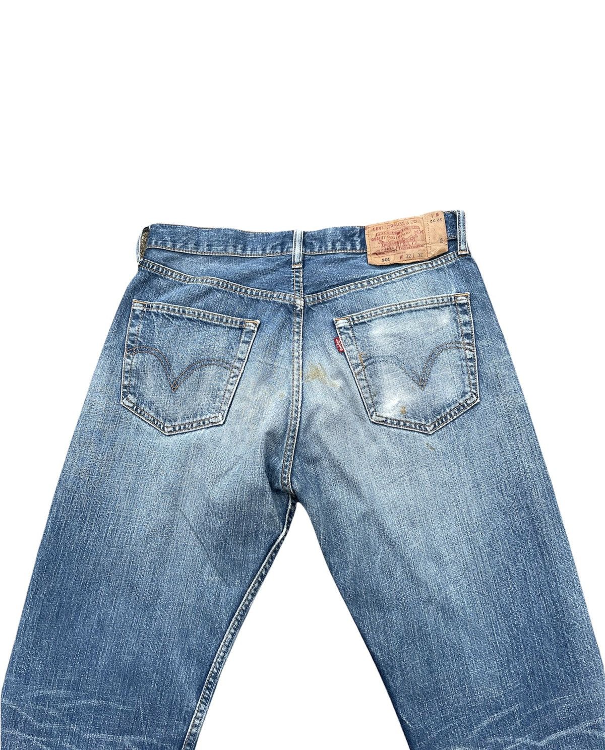Levi's Vintage Levis 501 2004 Aging Faded Distresed Denim Size US 32 / EU 48 - 9 Thumbnail