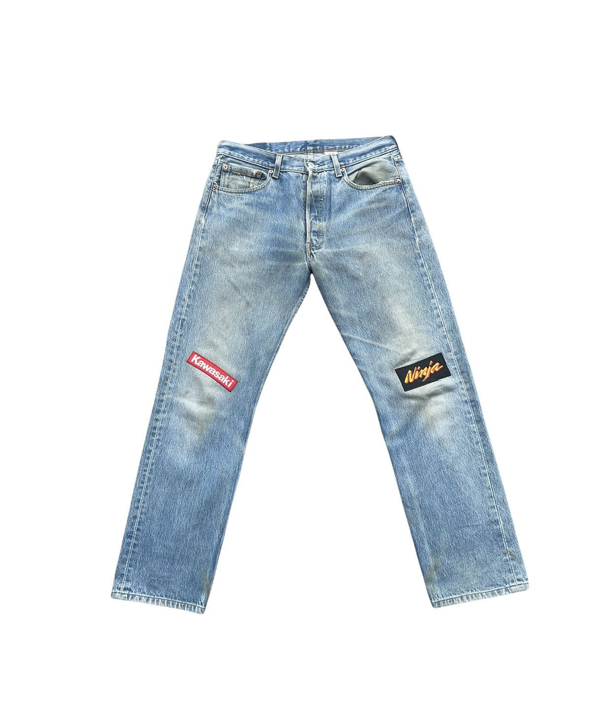 Levi's × Vintage Vintage Levi’s 501 e 2002 Columbia Aging Faded Wash Denim Size US 33 - 1 Thumbnail