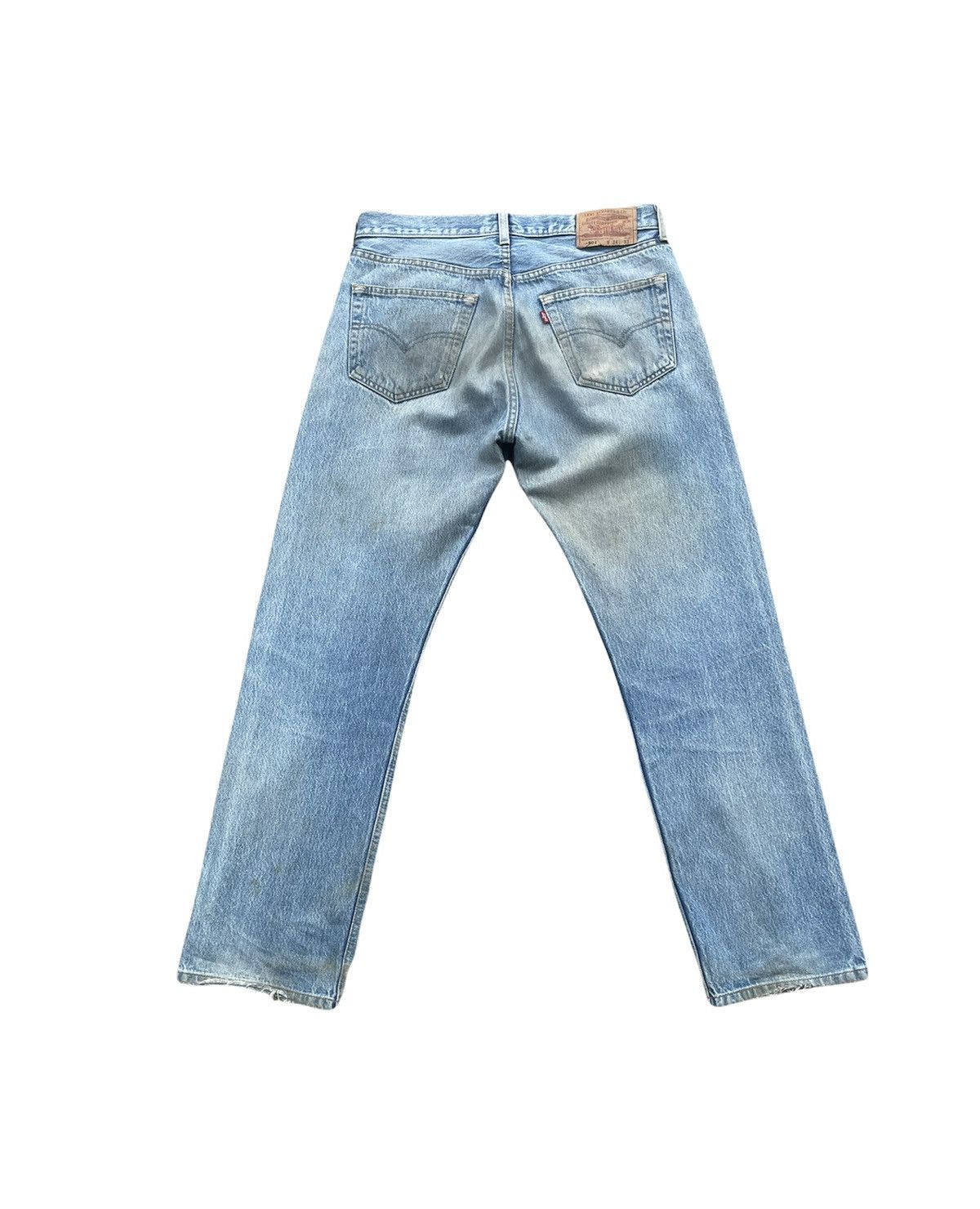 Levi's × Vintage Vintage Levi’s 501 e 2002 Columbia Aging Faded Wash Denim Size US 33 - 9 Thumbnail