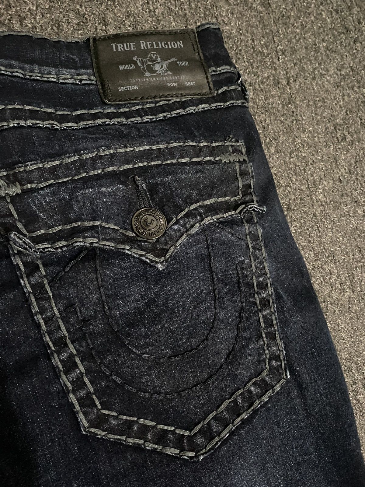 True Religion Y2K Navy True Religion Geno Relaxed Slim Size US 40 / EU 56 - 7 Thumbnail