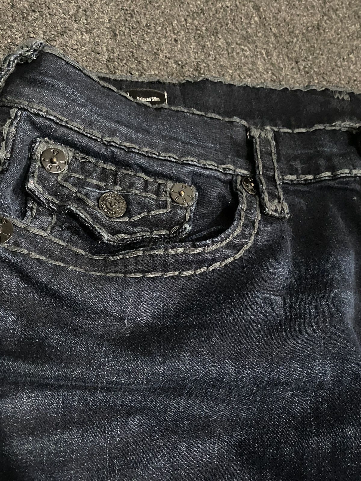 True Religion Y2K Navy True Religion Geno Relaxed Slim Size US 40 / EU 56 - 4 Thumbnail