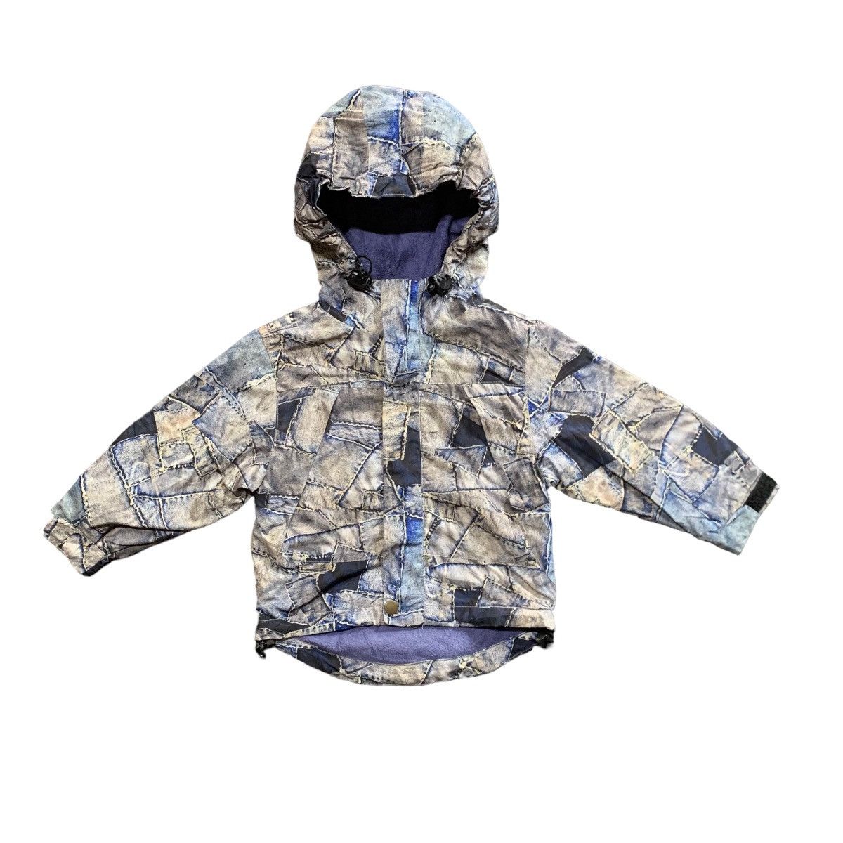 FOR KIDS✨RARE PATCHWORK STYLE WINDBREAKER HOODED JACKET KIDS