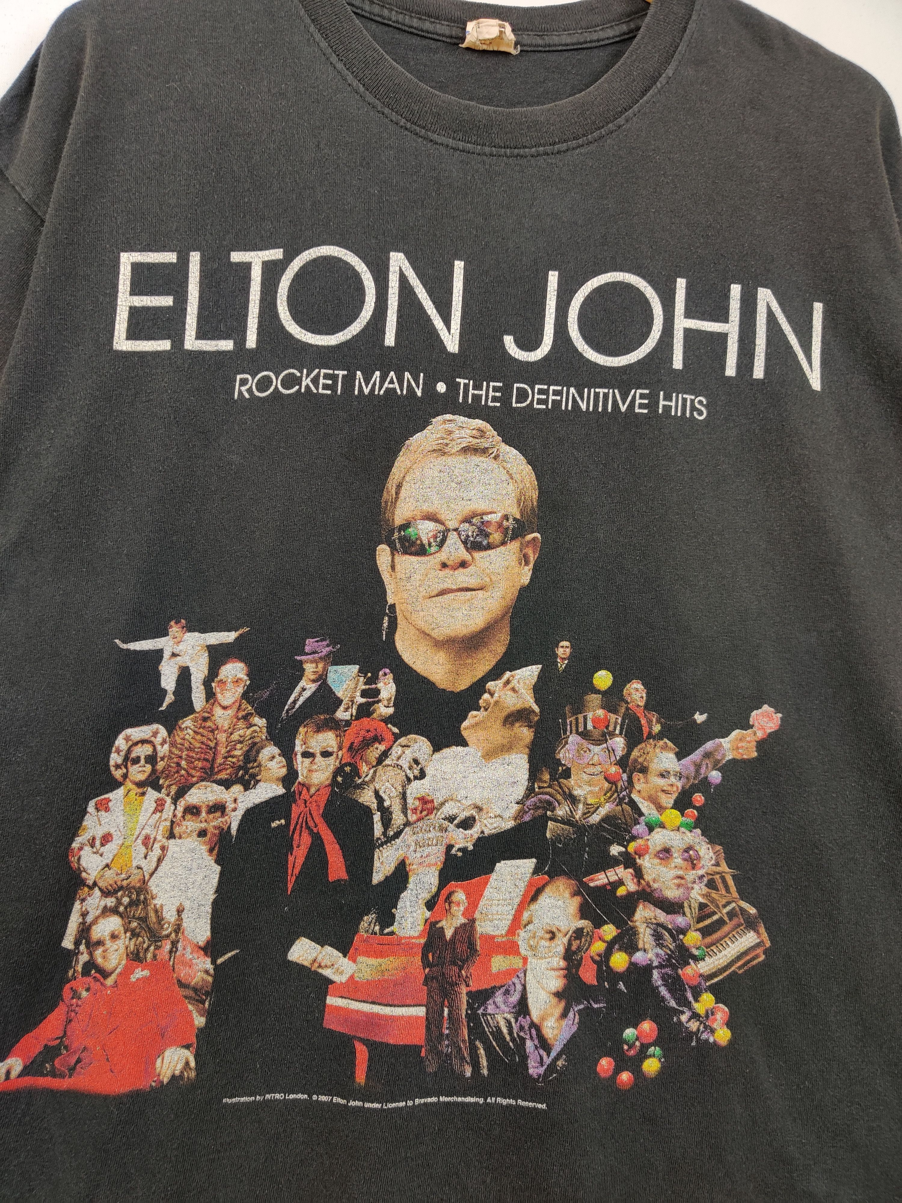Band Tees Vintage Elton John Tour Tee Tshirt Size US XL / EU 56 / 4 - 3 Thumbnail