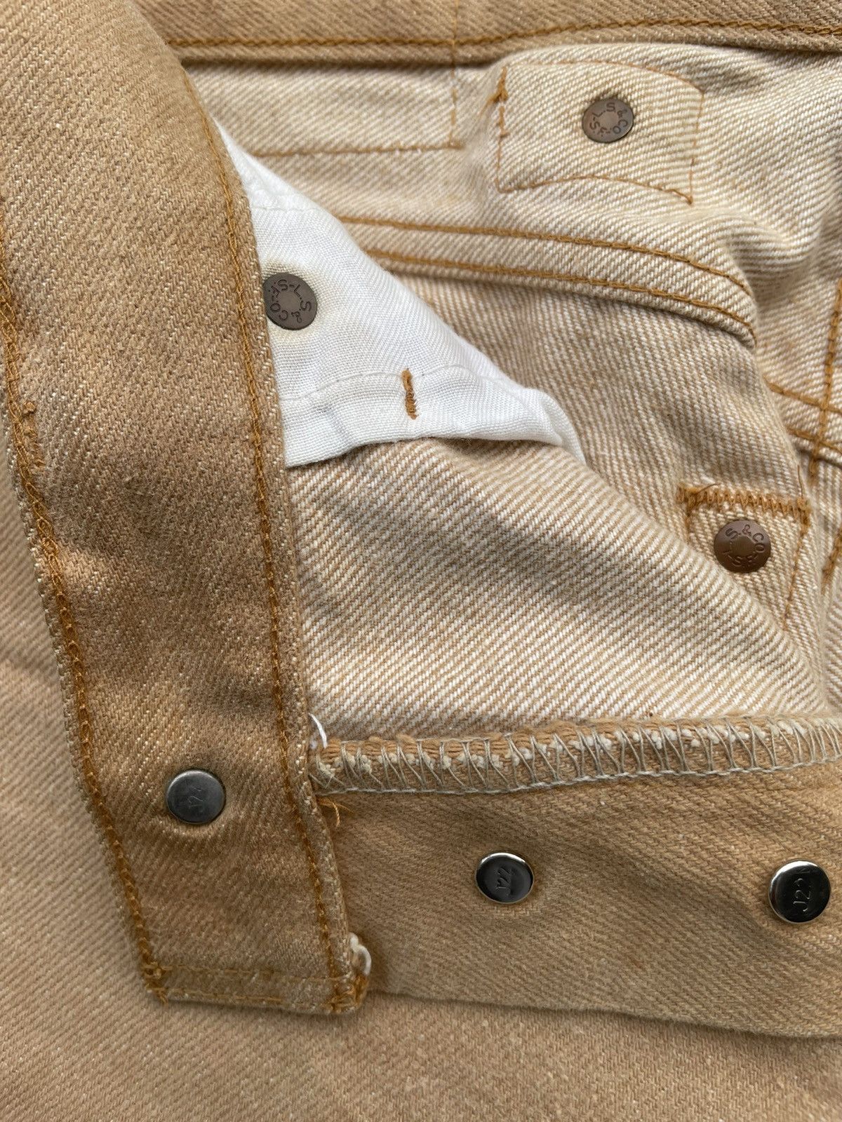 Levi's × Vintage Vintage Levis 701 E 1992 White Tab Denim Size US 29 - 23 Thumbnail