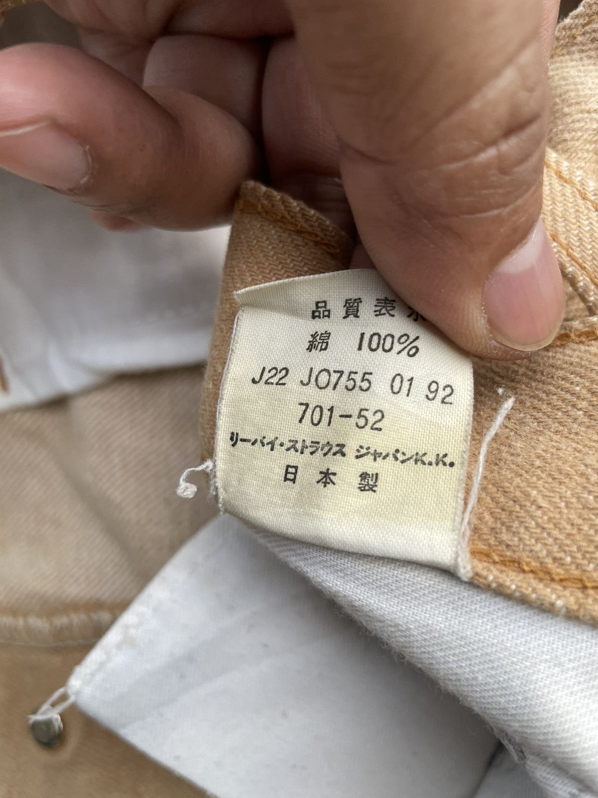 Levi's × Vintage Vintage Levis 701 E 1992 White Tab Denim Size US 29 - 20 Thumbnail