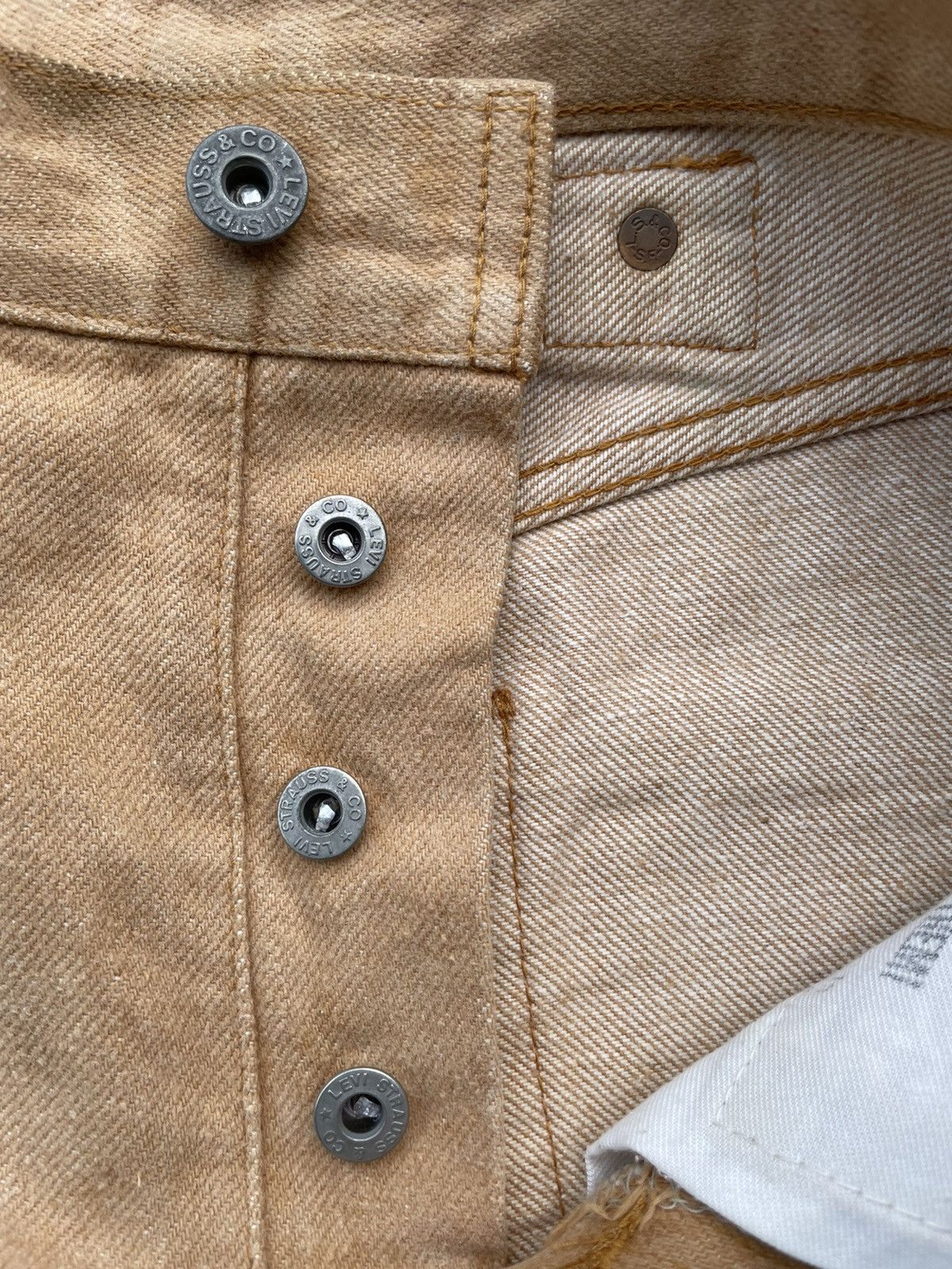 Levi's × Vintage Vintage Levis 701 E 1992 White Tab Denim Size US 29 - 25 Thumbnail