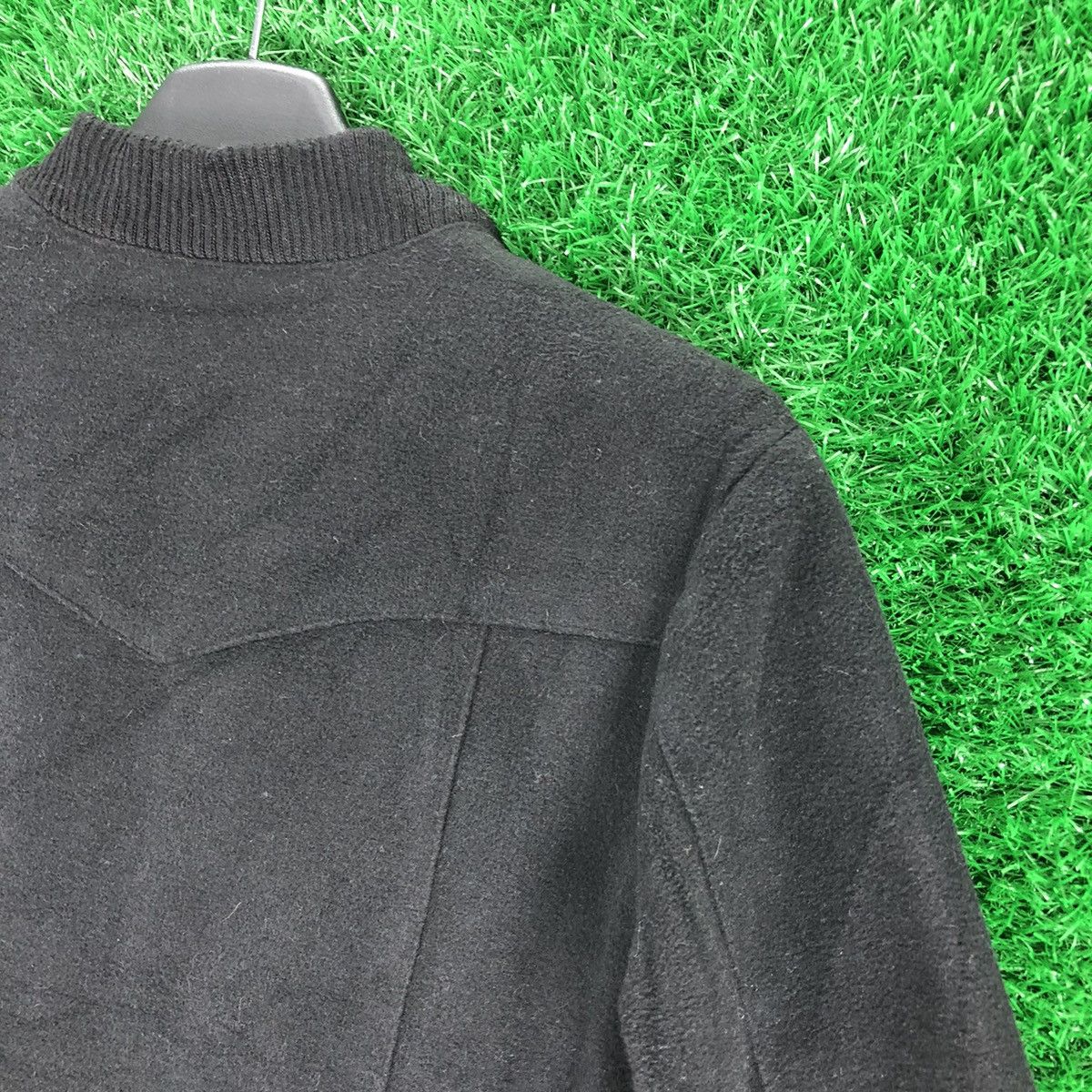 Japanese Brand Vintage Wool Jacket Zipper Bomber Style by maisongilfy Size US S / EU 44-46 / 1 - 5 Thumbnail