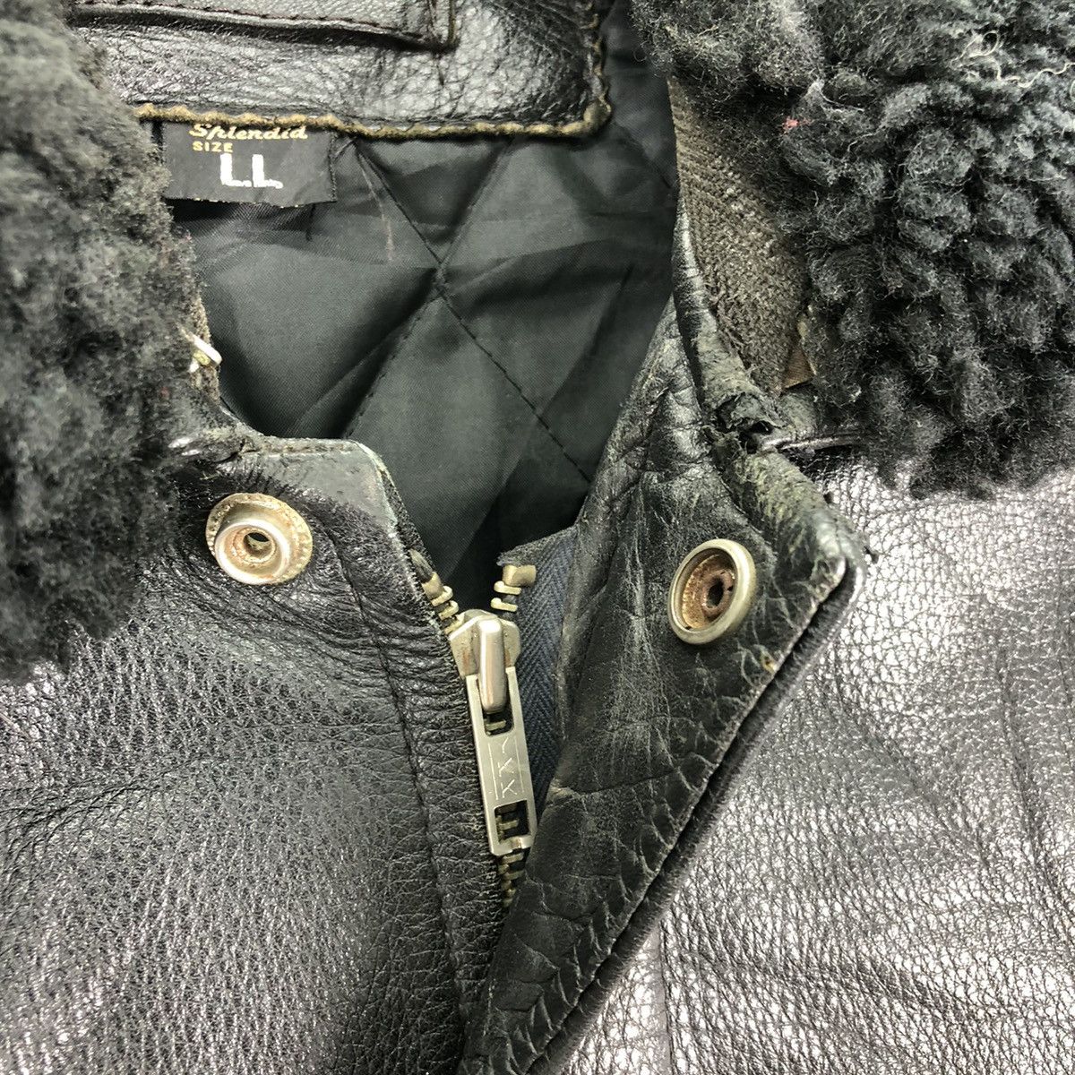Splendid Vintage 80's Leather Jacket Iconic US Navy A2 Flight Jacket Size US M / EU 48-50 / 2 - 9 Thumbnail