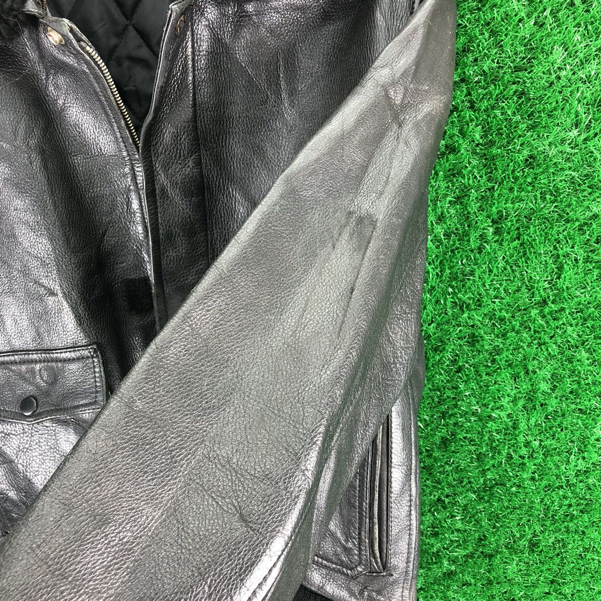 Splendid Vintage 80's Leather Jacket Iconic US Navy A2 Flight Jacket Size US M / EU 48-50 / 2 - 18 Thumbnail