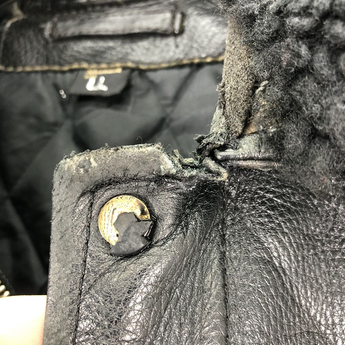 Splendid Vintage 80's Leather Jacket Iconic US Navy A2 Flight Jacket Size US M / EU 48-50 / 2 - 16 Thumbnail