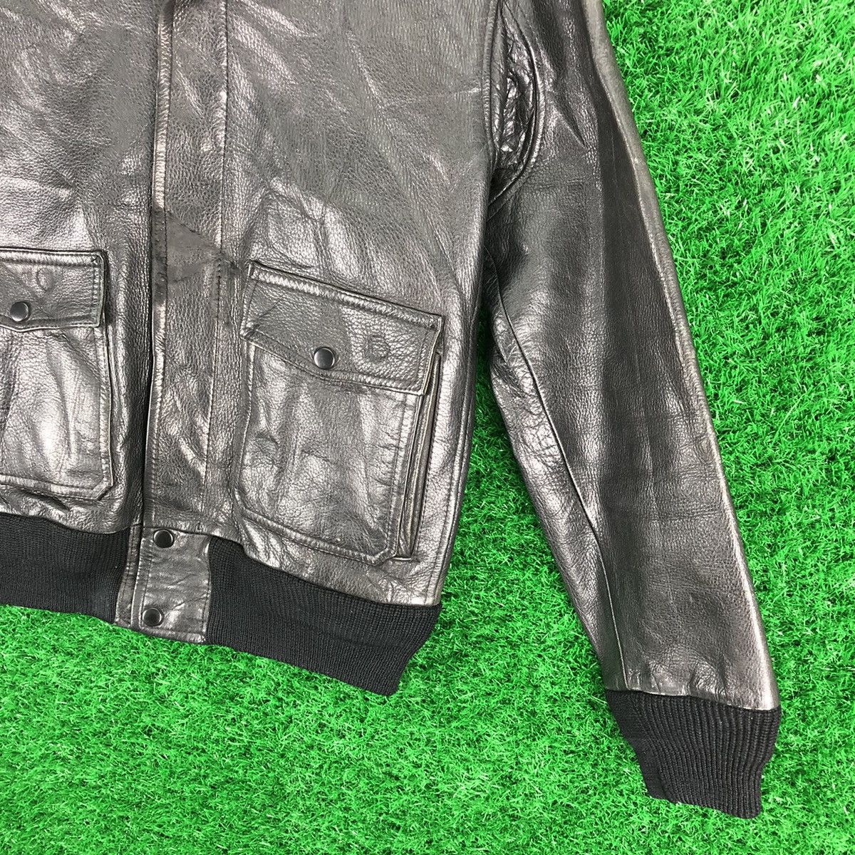 Splendid Vintage 80's Leather Jacket Iconic US Navy A2 Flight Jacket Size US M / EU 48-50 / 2 - 3 Thumbnail
