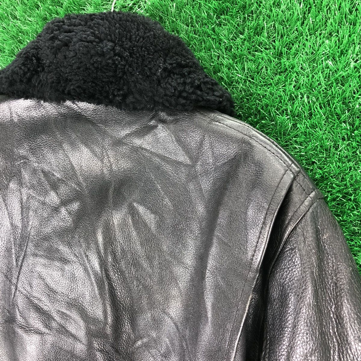 Splendid Vintage 80's Leather Jacket Iconic US Navy A2 Flight Jacket Size US M / EU 48-50 / 2 - 5 Thumbnail