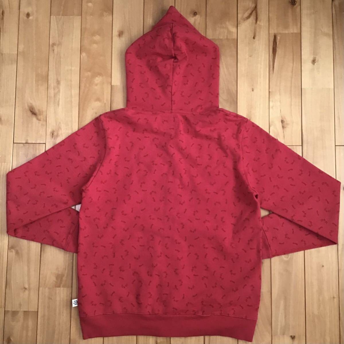 Bape URSUS BAPE Full Zip Hoodie Red a bathing ape NIGO Size US M / EU 48-50 / 2 - 4 Thumbnail