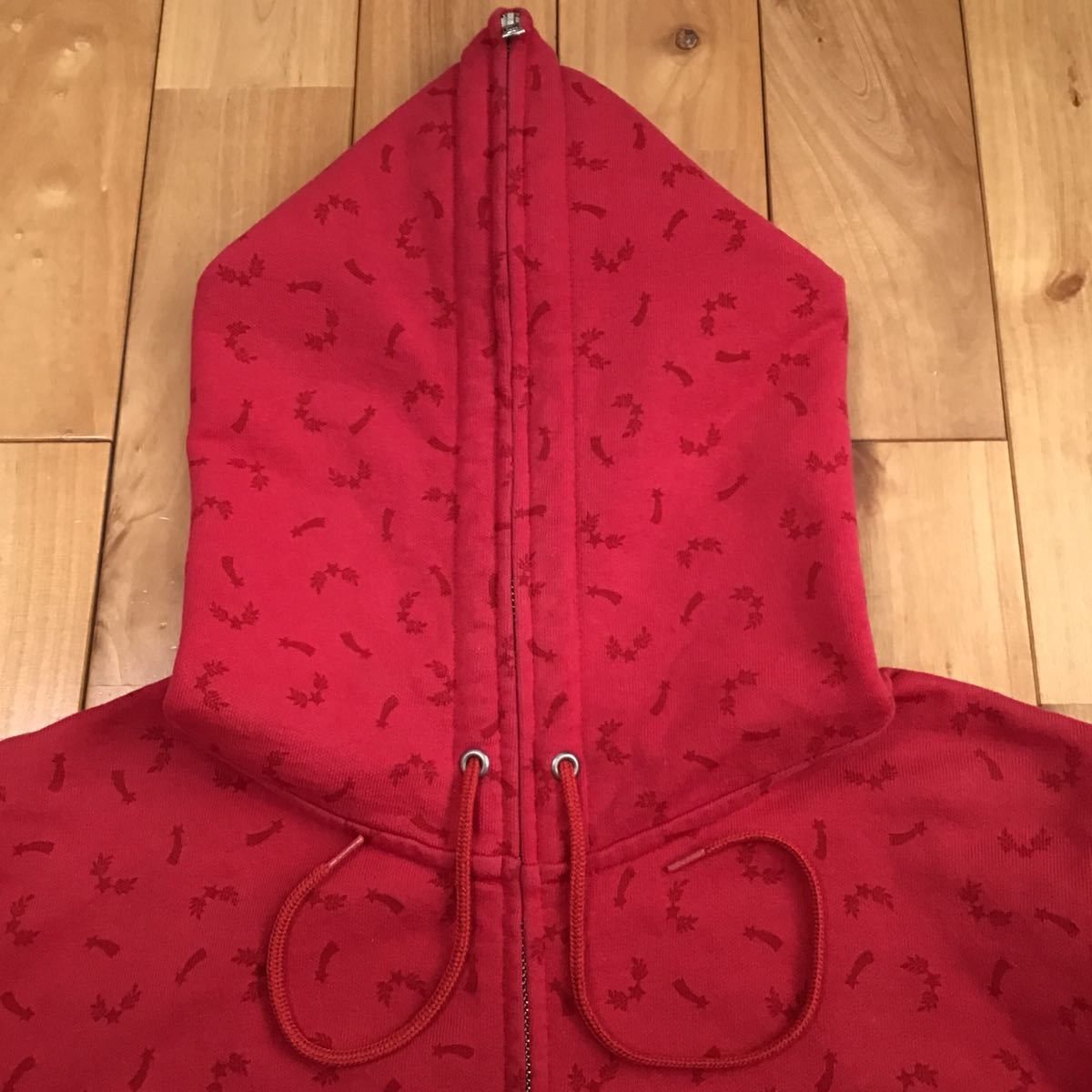 Bape URSUS BAPE Full Zip Hoodie Red a bathing ape NIGO Size US M / EU 48-50 / 2 - 2 Thumbnail
