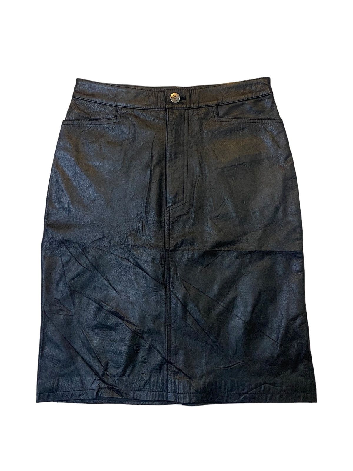 Hysteric Glamour Vintage Lover Rock Super Lover Leather Skirt Size 26" / US 2 / IT 38 - 3 Thumbnail