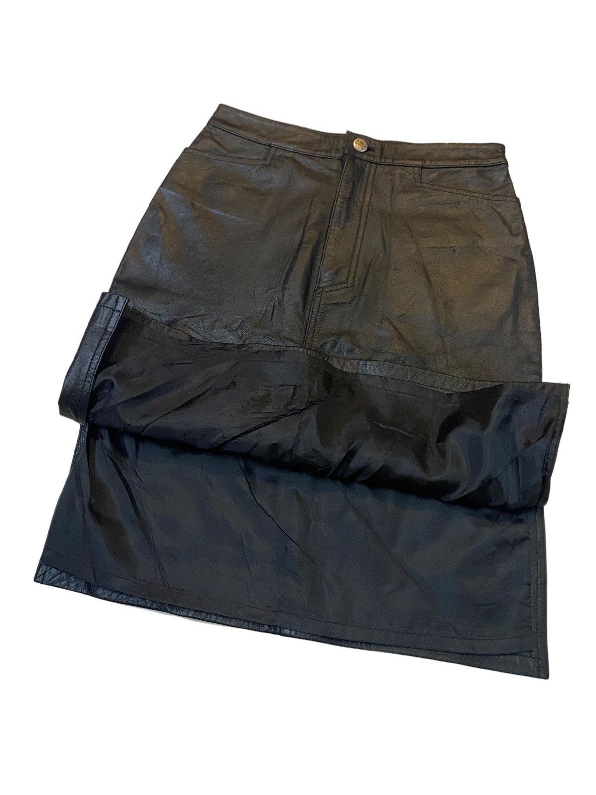 Hysteric Glamour Vintage Lover Rock Super Lover Leather Skirt Size 26" / US 2 / IT 38 - 4 Thumbnail