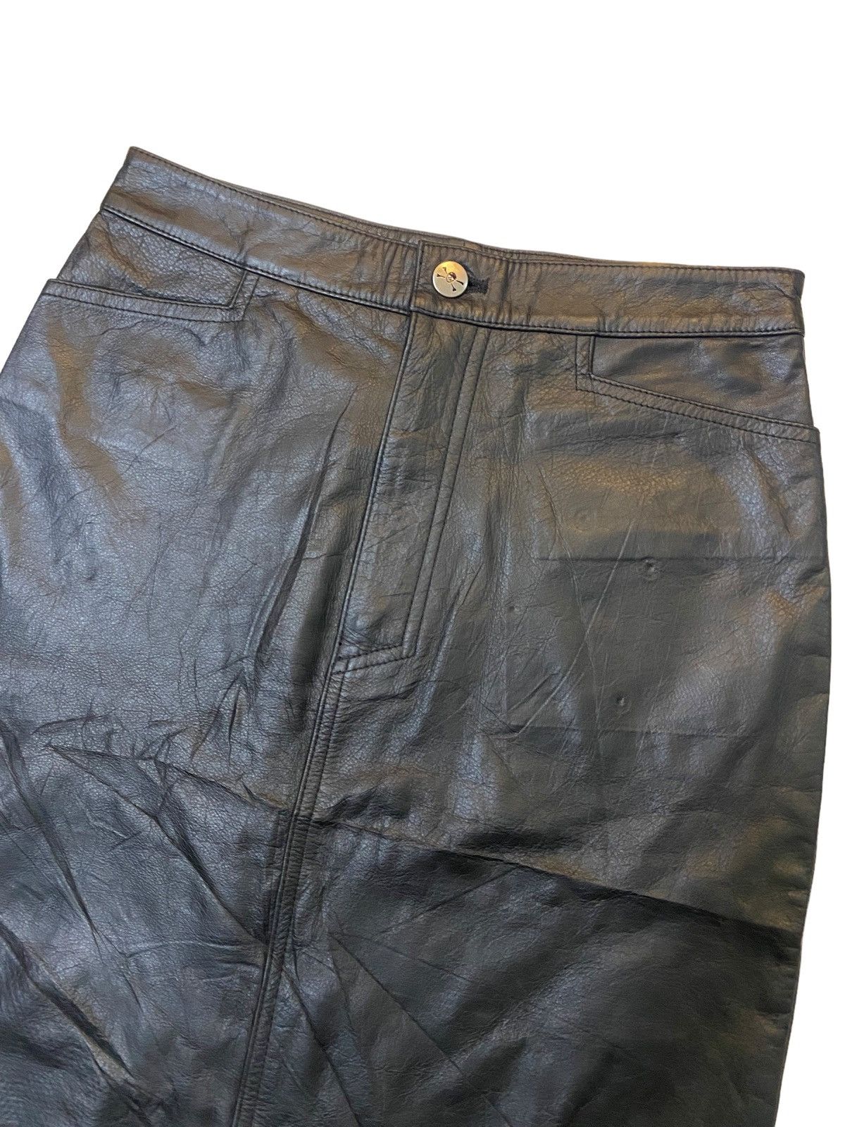 Hysteric Glamour Vintage Lover Rock Super Lover Leather Skirt Size 26" / US 2 / IT 38 - 6 Thumbnail