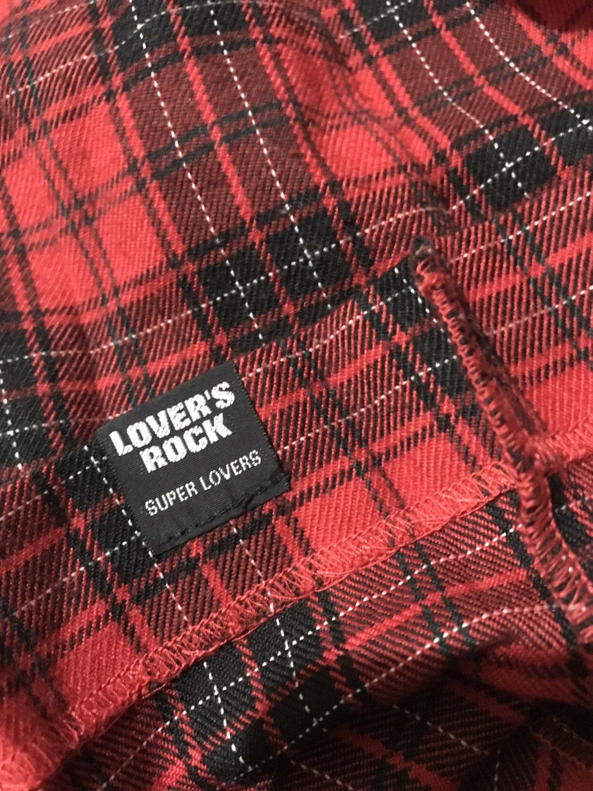 Super Lovers 💥Vintage Lover Rock Red Tartan Skirt Size 31" - 5 Thumbnail